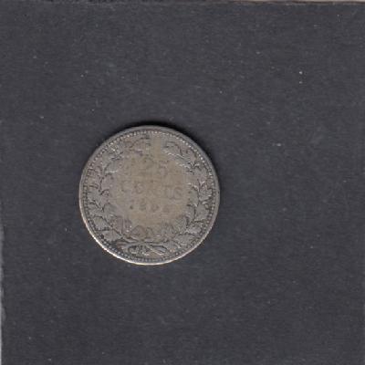 Beschrijving: 25 Cent WILHELMINA